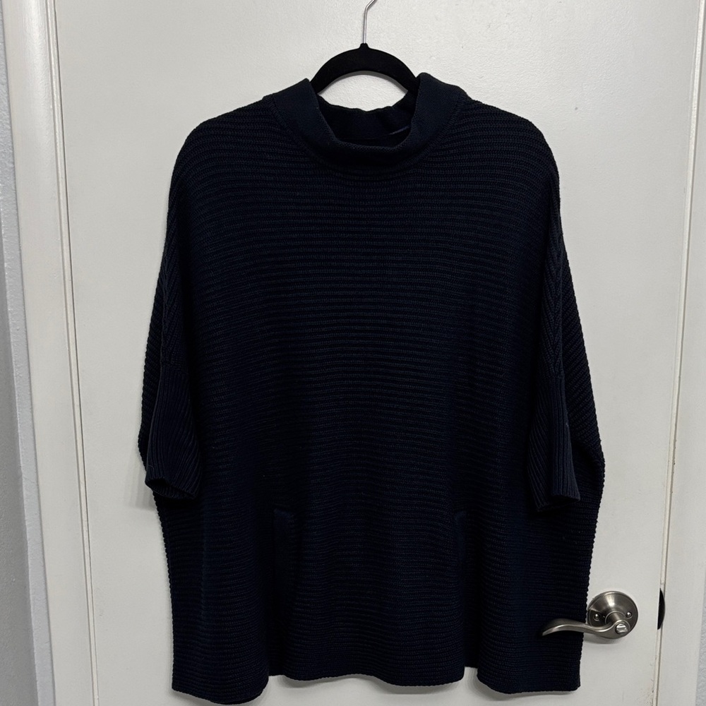 H&M Dark Blue Textured Sweater